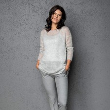 Grauer leichter mohair - grauer,