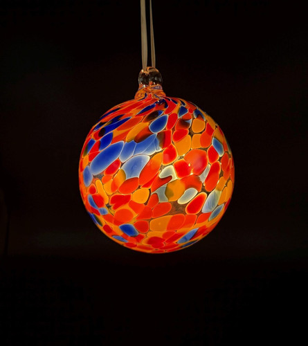 Solar hängekugel 15cm bunt - solar,