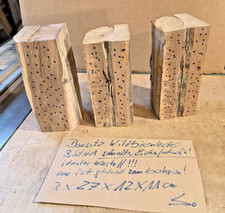 3 Stücke sehr altes Eichenholz für Bausatz (2), Bienenhotel, Insektenhotel