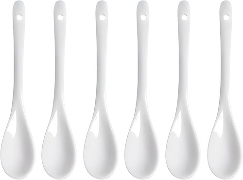 Keramikloeffel weiss - 6x,