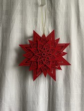 Weihnachtsstern Rot Holz Led Lichter Farbspiel 6Std Timer