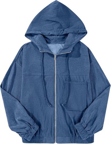 Cordjacke mit kapuze damen - cordjacke,