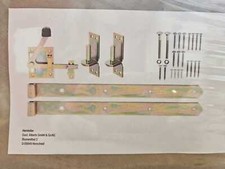 Alberts 216511 Beschlagsortiment für Jägerzaun Doppel- oder Einzeltore