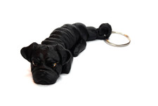 Mops Schlüsselanhänger 3D