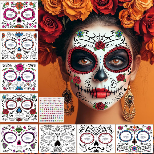 Halloween tattoo gesicht - tattoo, 9