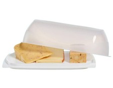 TUPPERWARE Käseglocke Käsebehälter Käseaufbewahrung Käsedose "KäseMax" weiß