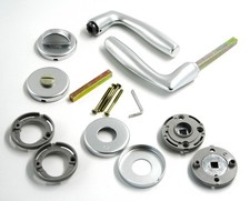 Rosettengarnitur Türgriff Griff Garnitur WC / Bad Tür - Hoppe Vitória 2783336