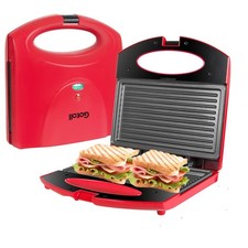 Sandwichmaker Sandwichtoaster 750W Antihaftbeschichtung Sicherheitsverriegelung