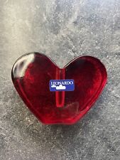 Leonardo Vase Rot Transparent ca. 8cm x 10cm