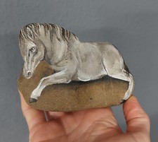 bemalter Stein/handbemalt Pferd, Skulptur, Dekoration, Geschenk