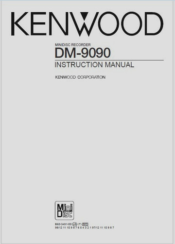 Kenwood 9090 minidisc - kenwood, dm-9090