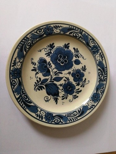Blauw delfts distel plate - blauw,