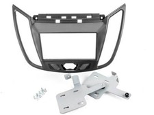 Radioblende FORD C-Max ab 2011, Kuga ab 2013 2DIN in dunkelgrau Einbaurahmen