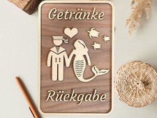 WC Schild Holz I Lustig I