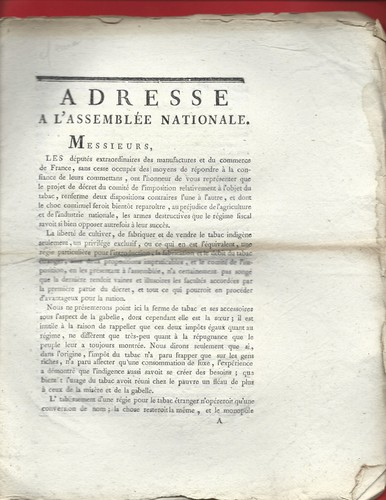 1790 adresse revolution - adresse,