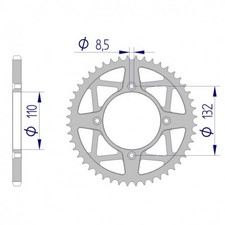Alu Kettenrad für KTM