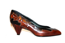 Gianmarco Lorenzi LUXUS Damen EDLE Pumps! MEGA SCHICK! VINTAGE! NEU Gr.39