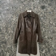 LEDER Mantel Damen(Größe S)