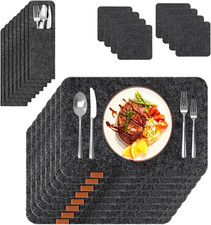 Platzsets Filz 24-tlg