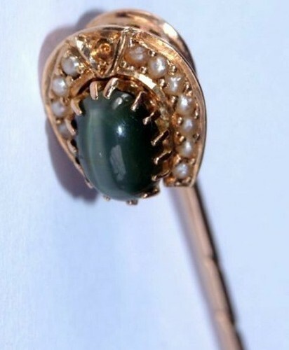 Karat gold krawattennadel - gold,