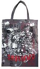 AMPLIFIED Totenkopf DARK SPIRIT SKULL BONES Canvas Einkaufs Tasche Shopper ViP