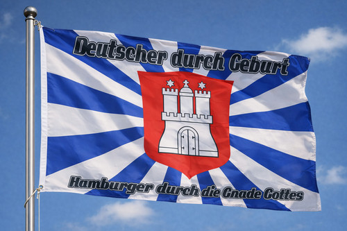 Fahne hamburg deutscher durch - fahne,
