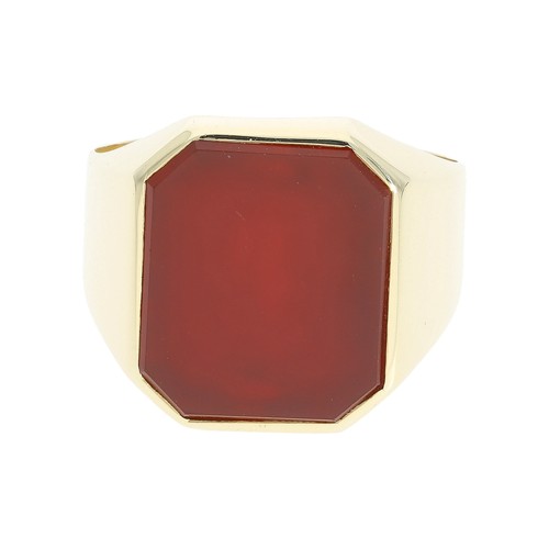 Siegelring karneol 585 gold - karneol,