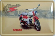 Blechschild simson spatz ddr - spatz,