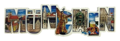 München kühlschrankmagnet - münchen, 3d