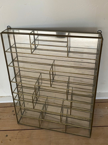 Vitrine vintage mit spiegel - vitrine,