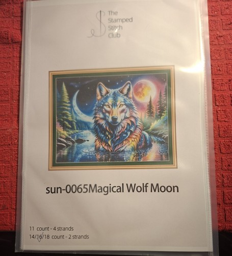 Stickpackung wolf 16ct - "wolf",