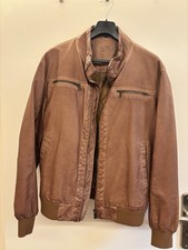 Herren leder jacke braun - herren,