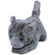 EBO Plüschtiere Graues Kätzchen, liegend Kuscheltier 19cm Gebraucht Katze