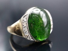 GOLDJUNGE69 * SOGNI D`ORO EDELSTEIN RING (16) CHROMDIOPSID 5,84ct & BRILLANT 585