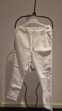 Markenlose Jeans Damen Weiß