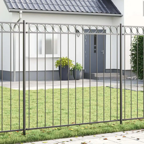 Gartenzaun stahl schwarz zaun - gartenzaun,