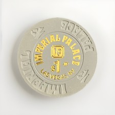 Imperial Palace * $1 Poker Chip / Jeton * 1986 * Las Vegas, Nevada * Casino