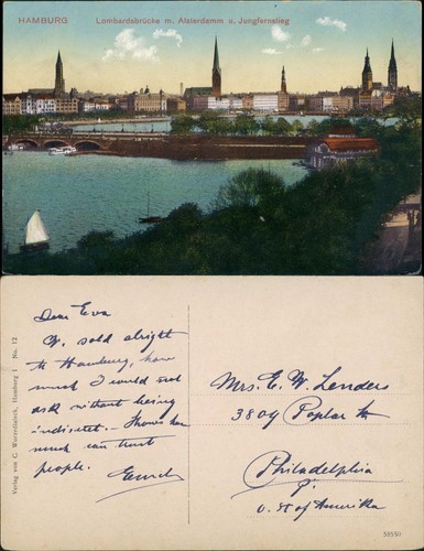 Ansichtskarte hamburg - ansichtskarte,