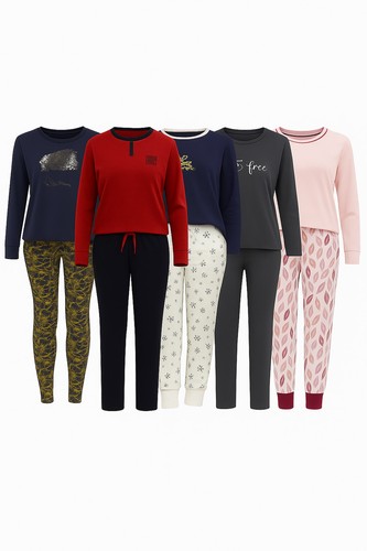 Damen pyjama set 2tlg - damen,