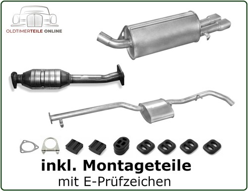 Auspuffanlage mit kat - auspuffanlage, opel