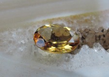 Echter Citrin oval facettiert Schmuck Edelstein Fasserstein 18