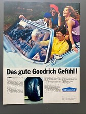 BF Goodrich Mercedes W111 Cabrio Oldtimer Reifen 1969 Vintage Ad Werbung Reklame