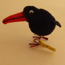 Steiff Woll Rabe Metallbeine