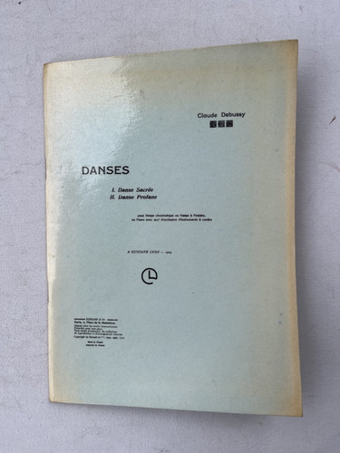 Noten debussy danses - debussy.,