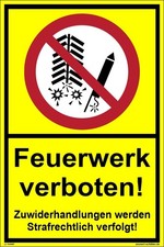 Feuerwerk verboten
