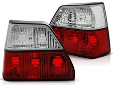 Rückleuchten Heckleuchten Set für VW Golf 2 Bj. 1983-1992 Rot/Chrom