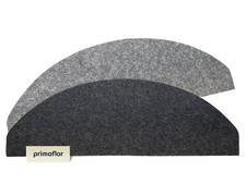 Stufenmatte BASIC Grau 28x65cm - Selbstklebender Treppen-Teppich, Treppenschoner