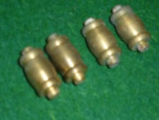 Antike Stützpfeiler, 4 Säulen für Stuhluhr, Zaanse Klok, Uhr, Messing, Bastler