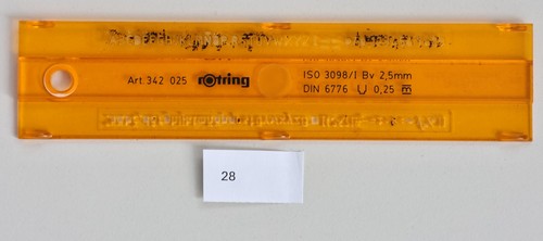 Rotring schriftschablone - rotring,