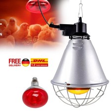 Wärmestrahler inkl Wärmelampe Ferkellampe Wärmestrahlgerät Kükenlampe Hühner SET